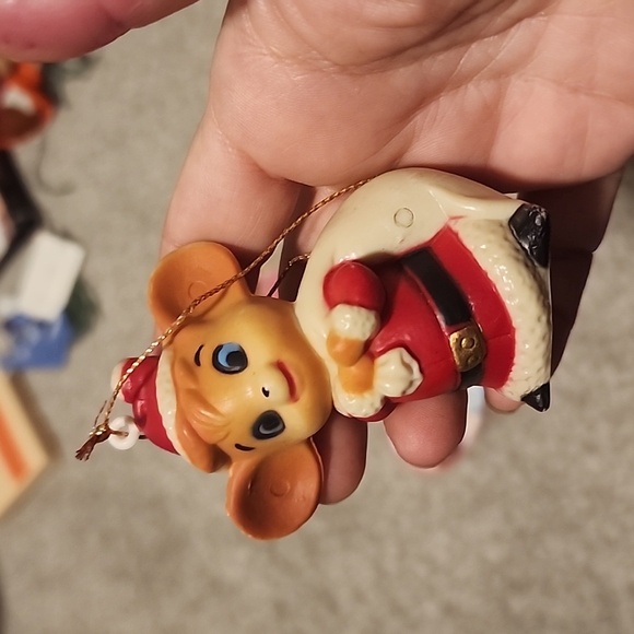 Lot of 9 vintage ornaments, 60s, 70s 90s. - Picture 4 of 16